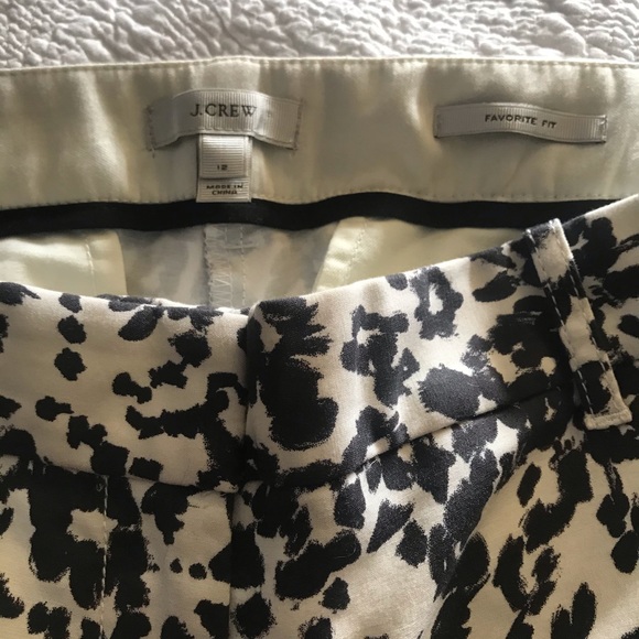J Crew Snow Leopard Favorite Fit Pants - Picture 3 of 5
